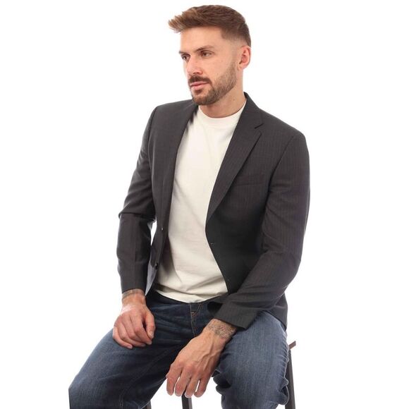 Boss Mens Jeckson Blazer / Gray Suits & Blazers